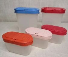 Lot of 5 Tupperware Modular Mates Spice Containers 1843 1846 Lids USA & Mexico picture