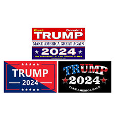 3pcs 3.9*5.9in 2024 Trump Sticker Make America Great Again Vinyl Decal picture