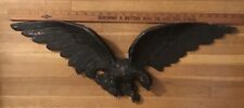 Vintage Cast Iron Eagle 29” Wings Flying Antique Decoration Hanging Metal picture