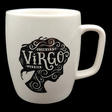 Threshold Virgo Zodiac Sign Coffee Mug - 16oz Large Black White Astrology Target picture
