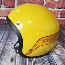 Vintage Honda Hondaline Stag Motorcycle Helmet Yellow DISPLAY PROP RESTORE ONLY picture