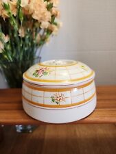 Vintage Japanese Porcelain Trinket Box with Lid Floral Pattern 3