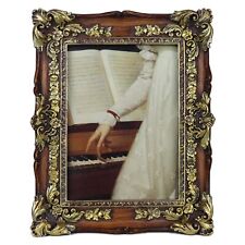 5x7 Antique Frame with Ornate Vintage Carved Decor, Luxury Baroque Picture Fr... picture