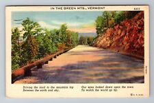 Mt Vermont VT-Vermont, Scenic Road Drive, Antique, Vintage c1939 Postcard picture