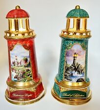 Lot Of 2 Thomas Kinkade Porcelain Lighthouse Figures Collection picture