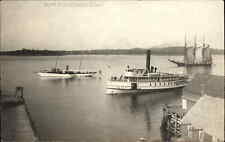 Eggemoggin Maine ME Boats, Ships Deer Isle c1910 Real Photo Postcard picture