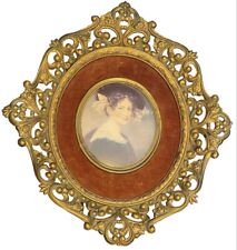 VTG CAMEO CREATION Maximiliane Borzaga By Joseph Steiler 14” Victorian Portrait picture
