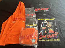 Eminem | DEATH OF SLIM SHADY | 1 Rated R Hoodie + 2 Tees (LARGE) | Official New picture