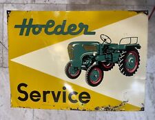 1950’s Vintage HOLDER TRACTOR SERVICE Tin Farm Sign Original Rare Oliver Case picture