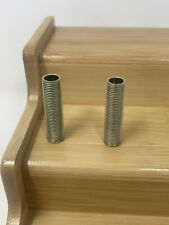 2x Metal Tobacco Pipe - 1 1/2 inch Long Threaded 1/8