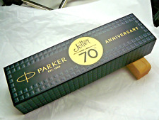 Parker 70th Anniversary Jotter Stainless Steel GOLD Trim Bal1point  1954-2024 picture
