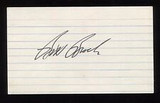 Bill Brock Signed 3x5 Index Card Autographed Signature Senator picture