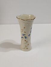 Lenox Ivory Multi Color Floral Pattern Bud Vase. Porcelain. Gold Trim. 5