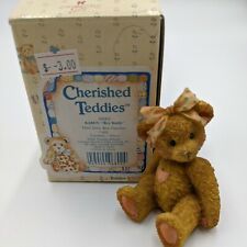 Vintage Cherished Teddies Resin Bear Figurine Karen Best Buddy 1991 #950432 picture