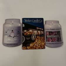 Yankee candle Peppermint Jack Frost Pumpkin Refrigerator Magnet Fridge Lot of 3 picture