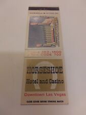 Vintage Horseshoe Hotel And Casino Downtown Las Vegas Matchbook picture