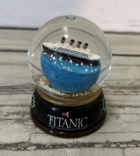 Souvenir TITANIC Ship Model Snow Globe from the Museum New in Box Rare 3 1/4” picture