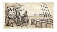 c1880's Trade Card Ayer's Saparilla, The Discovery of America picture