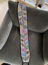 RARE Antique OLD Native American Indian Great Lakes Floral Beaded Beadwork Belt picture