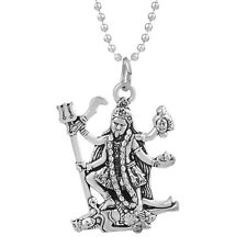 Silver Plated Vintage Look Maa Kaali Laying Feet on Shivji's Chest Mata Rani picture