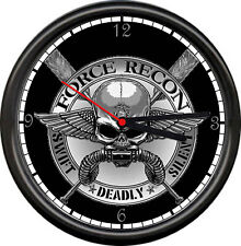 US Marine Corp Recon Team Reconnaissance USMC Military Service Sign Wall Clock picture