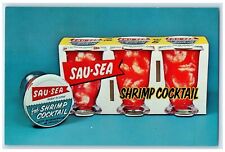 c1960 Sau-Sea Shrimp Cocktail Woodworth Avenue Yonkers New York Vintage Postcard picture