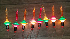 Set of Early Vintage Noma Bubbling UFO Candle Christmas Lights picture
