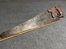 Vintage H Disston Early 1900’s Crosscut Saw 22”Long With Etching 10 PPI picture