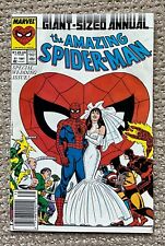 Amazing Spider-Man Annual #21 Peter Mary Jane Wedding, newsstand 6/7 FN+ Marvel picture
