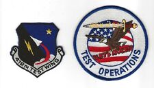 USAF 412th TEST WING & TEST OPERATIONS patch set picture