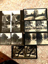 11 Stereoview Images some by Elmer Harold Old Wayside Inn Tree & Mill, old car picture