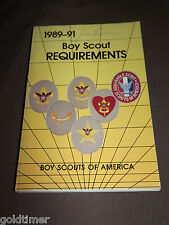 VINTAGE BSA BOY SCOUTS OF AMERICA BOOK 1989-91 BOY SCOUT REQUIREMENTS picture