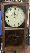 JACK DANIELS Whiskey Hanging Wall Clock Does Not Work Has Damage Parts/Repair picture