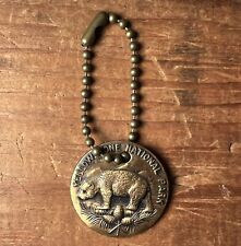 Vintage Yellowstone National Park Key Chain. Bear Graphic. picture