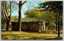 PostCard IN Greencastle Indiana Pioneer Putnam County Cabin | Chrome c1960s picture