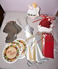 79 Christmas Holiday Gift tags, coasters, etc Vintage Christmas lot of 79 picture