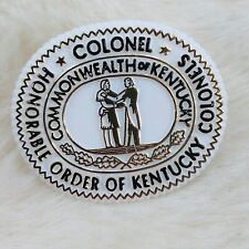 Vtg Honorable Order of Kentucky Colonels Plastic Member Lapel Pin picture