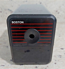 Boston Electric Pencil Sharpener Model 18 Black Vintage Made In USA Tested Works picture