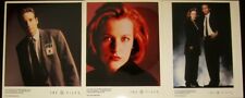 (3) X-Files 1996 8x10 original publicity photos Gillian Anderson David Duchovny picture