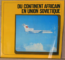 1970s Vintage Booklet Aeroflot Russian AIrlines Africa to Soviet Union French picture