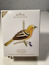 Hallmark Keepsake Ornament 2011 Beauty of Birds LADY Oriole Ltd Qty Released New picture