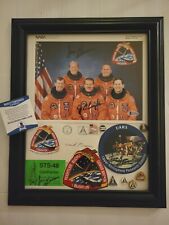 STS-48 NASA Space Shuttle Discovery 1994 Framed Display AUTOGRAPHED 5 PIECES X7 picture