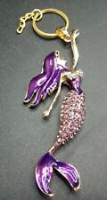 Purple Rhinestone Mermaid Key Chain picture