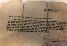 WWI Agreement between Soldiers for Bet Over when Hstilities Will End picture