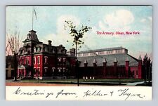 Olean NY-New York, The Armory, Antique, Vintage c1907 Postcard picture