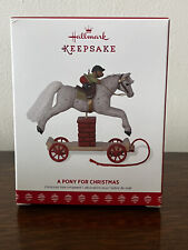 Hallmark Keepsake 2017 Pony for Christmas No. 20 Ornament Horse and Teddy Bear picture