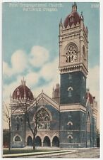 c1907-1915 First Congregational Church Downtown Portland Oregon OR Postcard picture