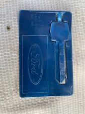 Vintage Ford Plastic Emergency Wallet Key 8005-X Cut Key plastic Key Original picture