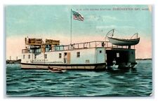 Postcard US Life Saving Station, Dorchester Bay, Mass 1910 T3 picture