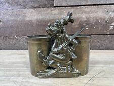 New Vintage 1970s Walt Disney Productions GATCO Brass Pen Tray Holder Metal RARE picture